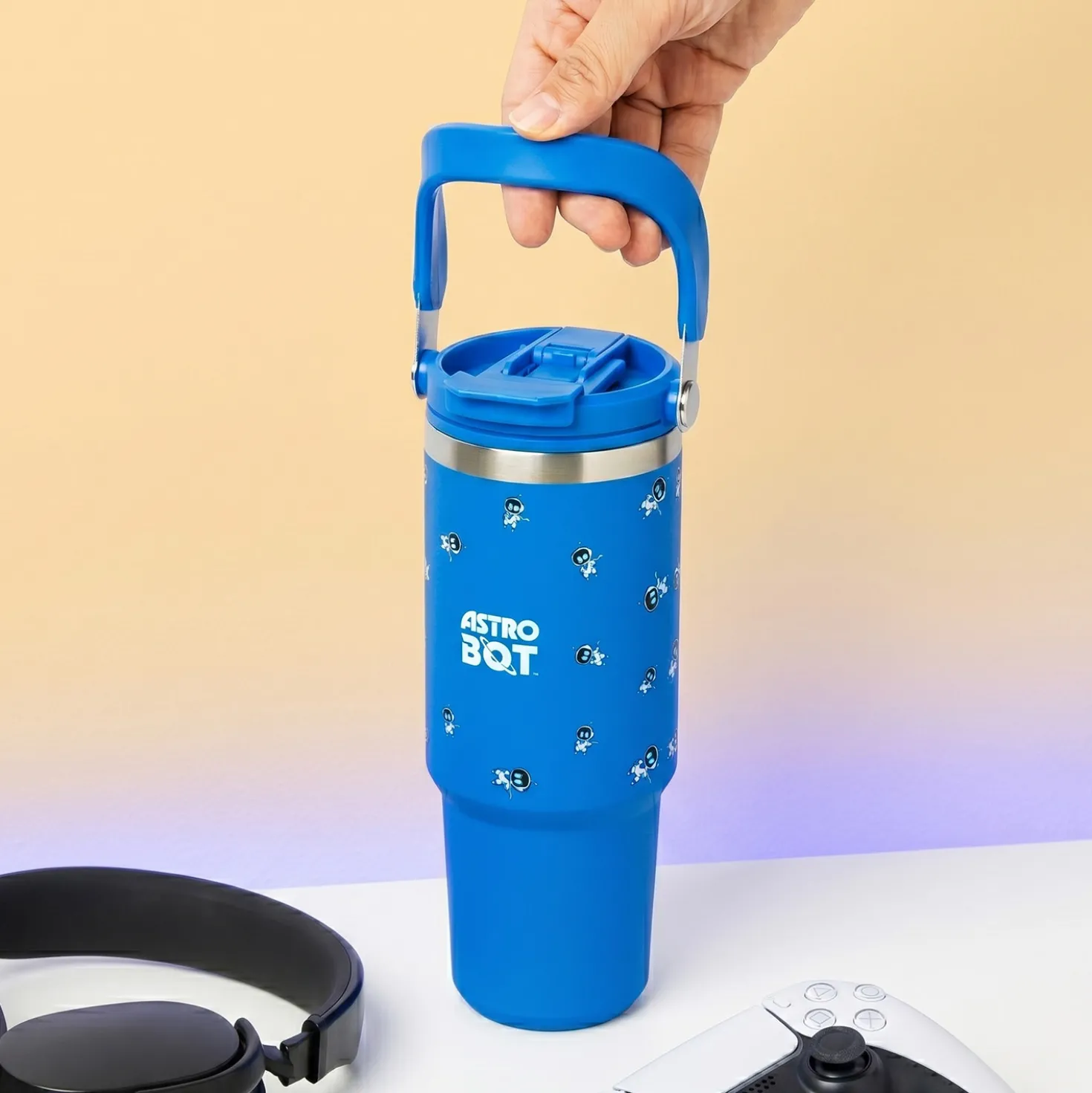 Astro Bot thermosbeker met handvat (900 ml)