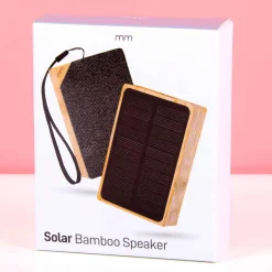 Bamboe speaker op zonne-energie