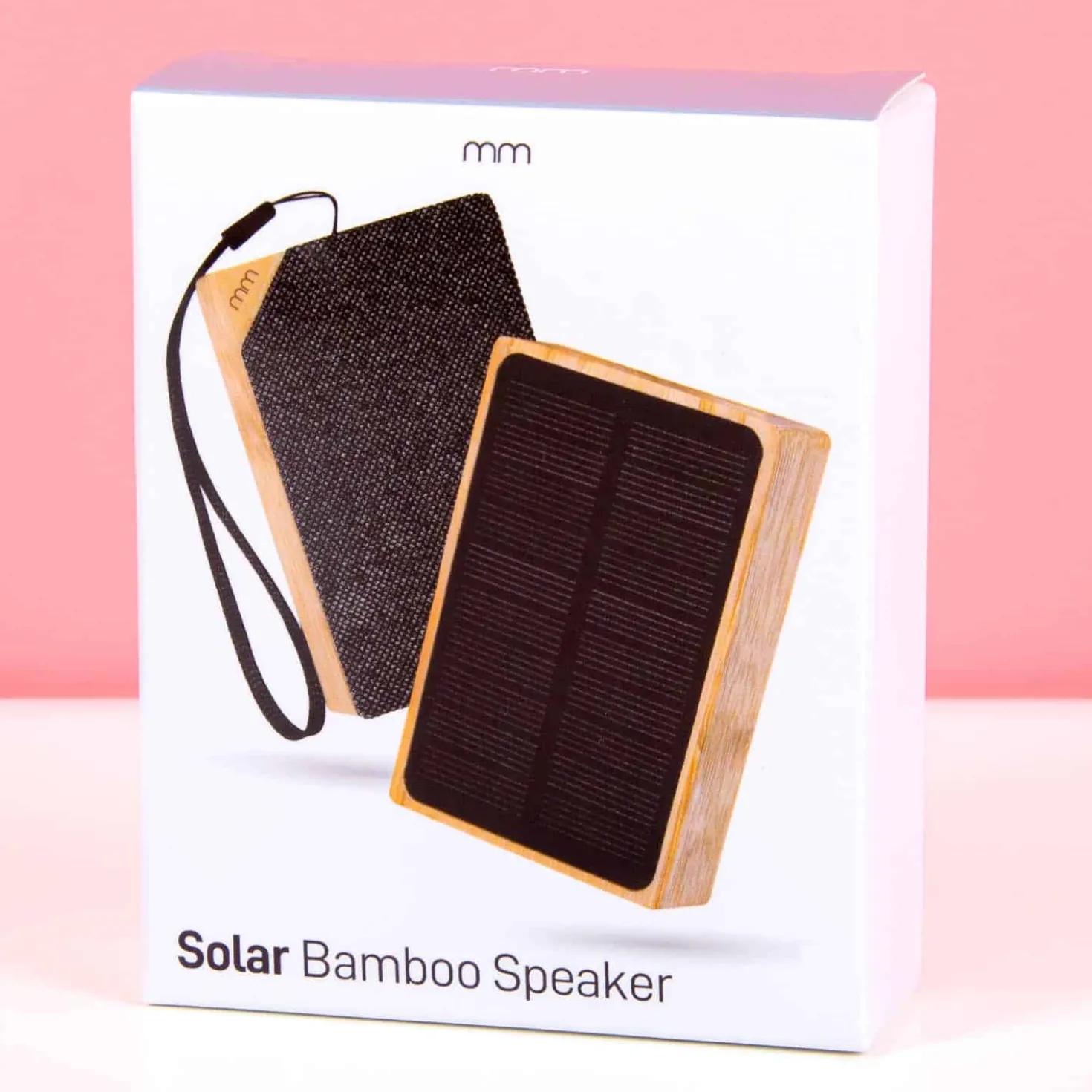 Bamboe speaker op zonne-energie
