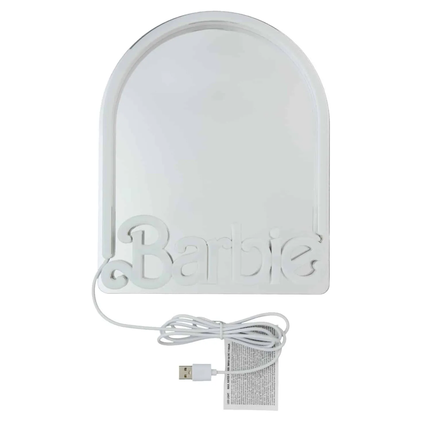 Barbie Spiegel met neon ledverlichting