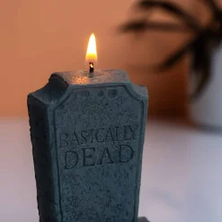 Basically Dead grafsteen verjaardagskaars