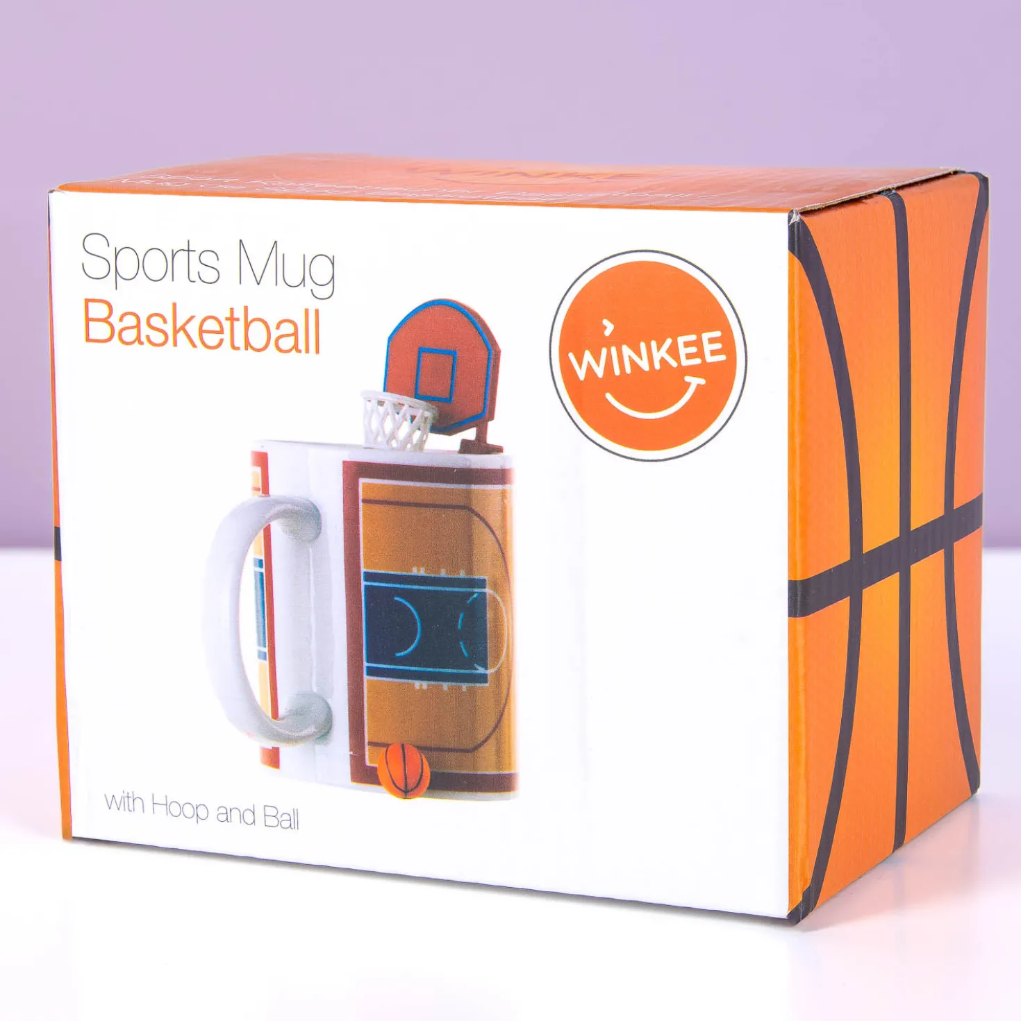 Basketbal mok met bal