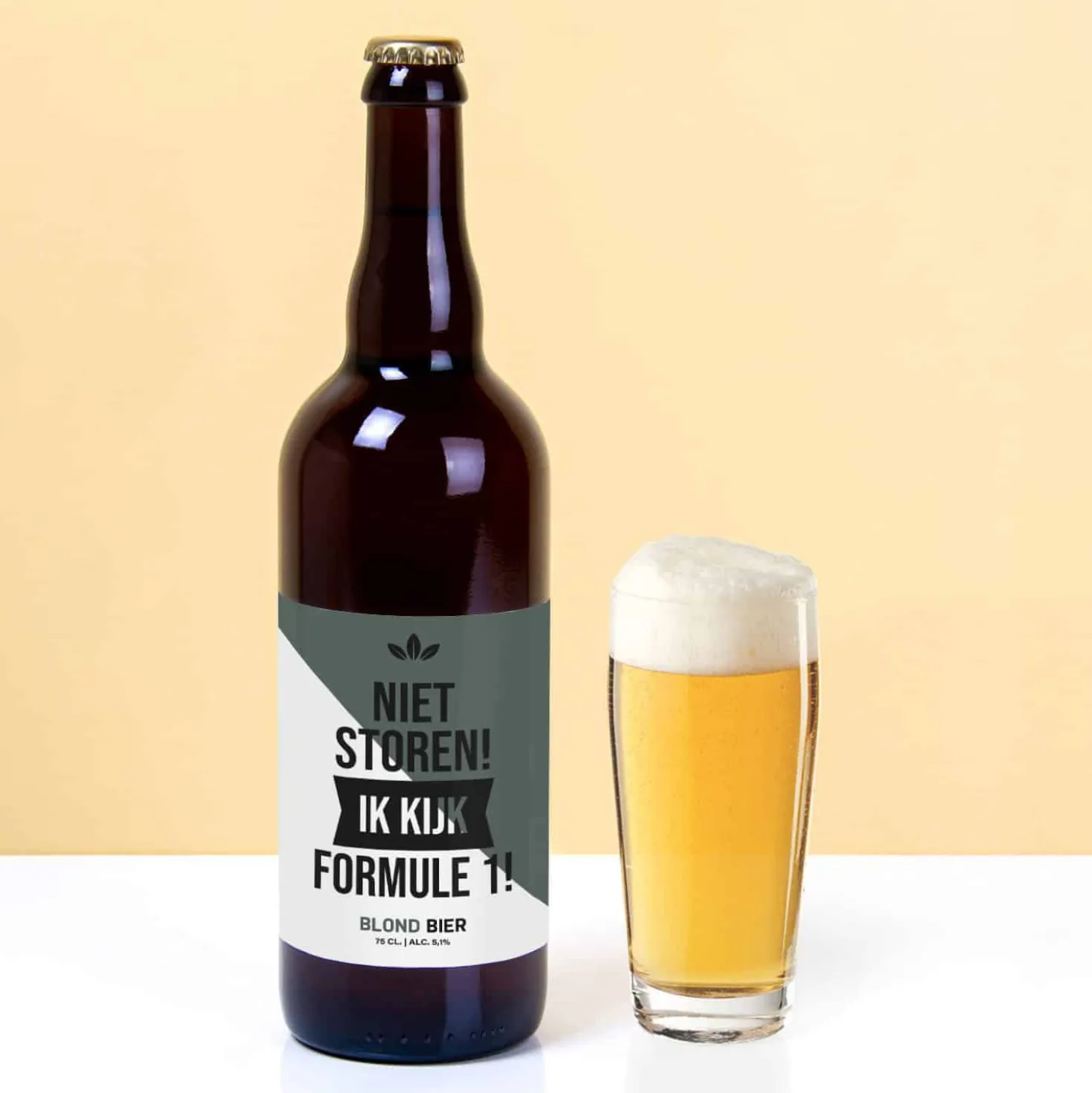 Bierfles Niet storen Formule 1 (750 ml)