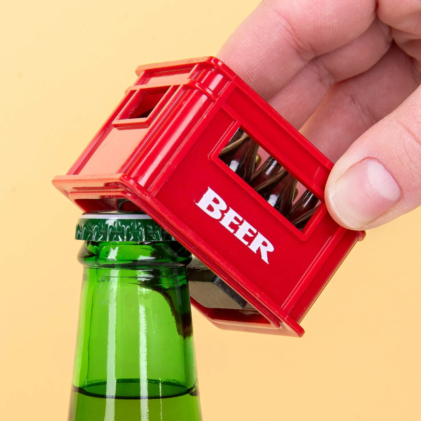Bierkrat flesopener met magneet