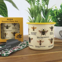Bloempot met bijen