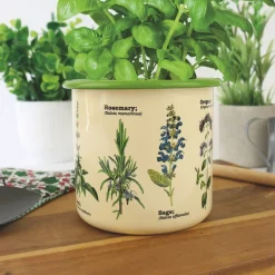 Bloempot met kruiden