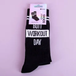 Butt workout day sokken