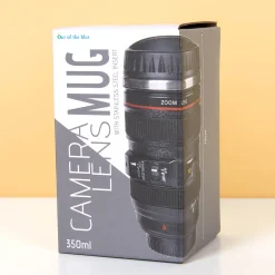 Cameralens beker met deksel
