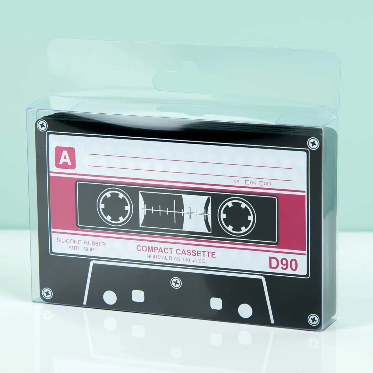 Cassettebandjes onderzetters (set van 4)