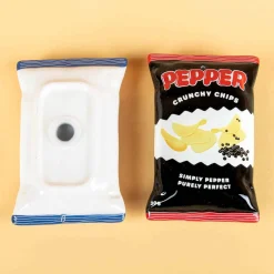 Chips en popcorn peper- en zoutstel (set van 2)