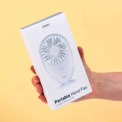 Draagbare mini ventilator met ledverlichting