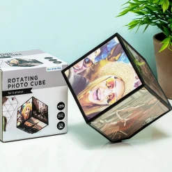 Draaiende fotokubus