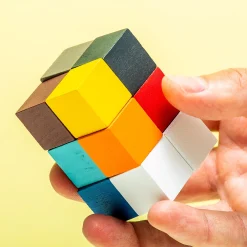 Elastische houten puzzel