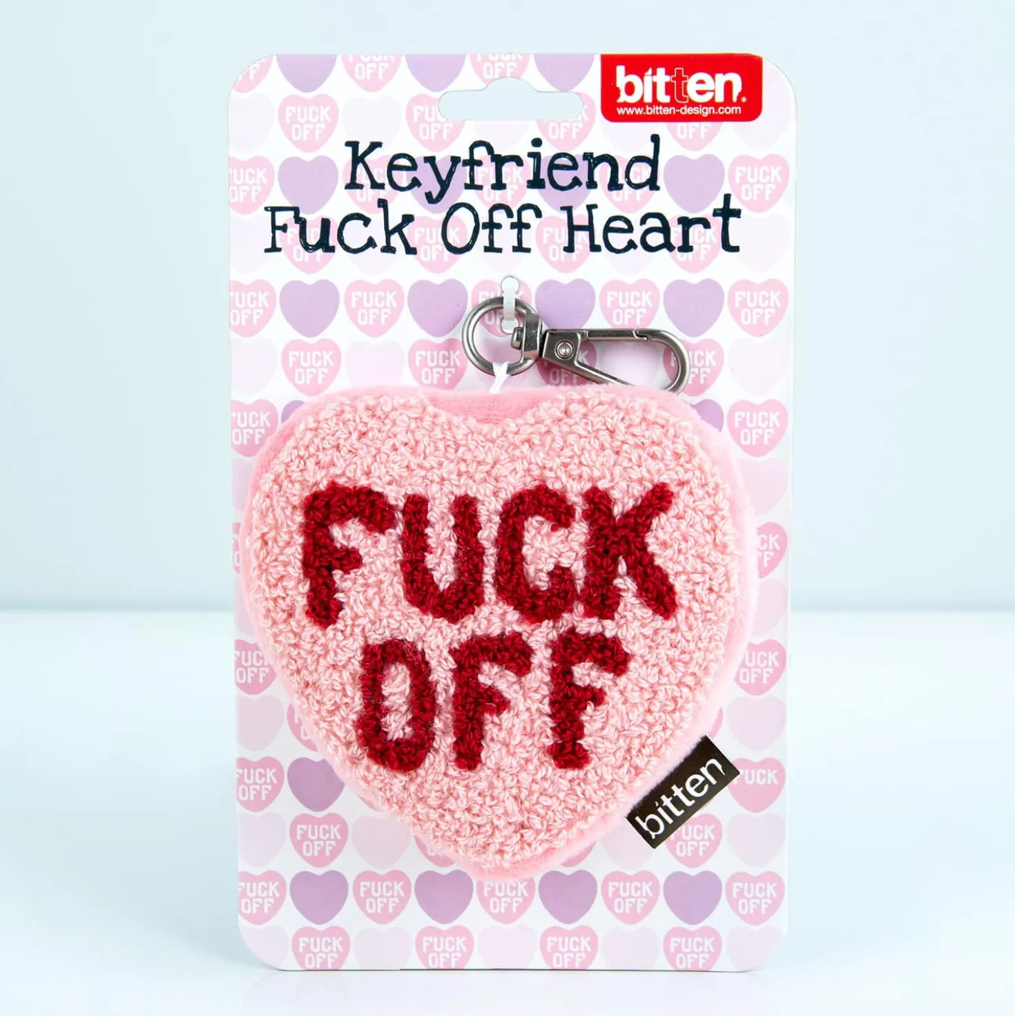 Fuck Off hart sleutelhanger