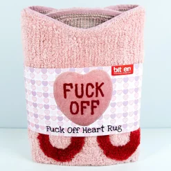 Fuck Off hart vloerkleedje