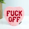 Fuck Off hart warmtekussen