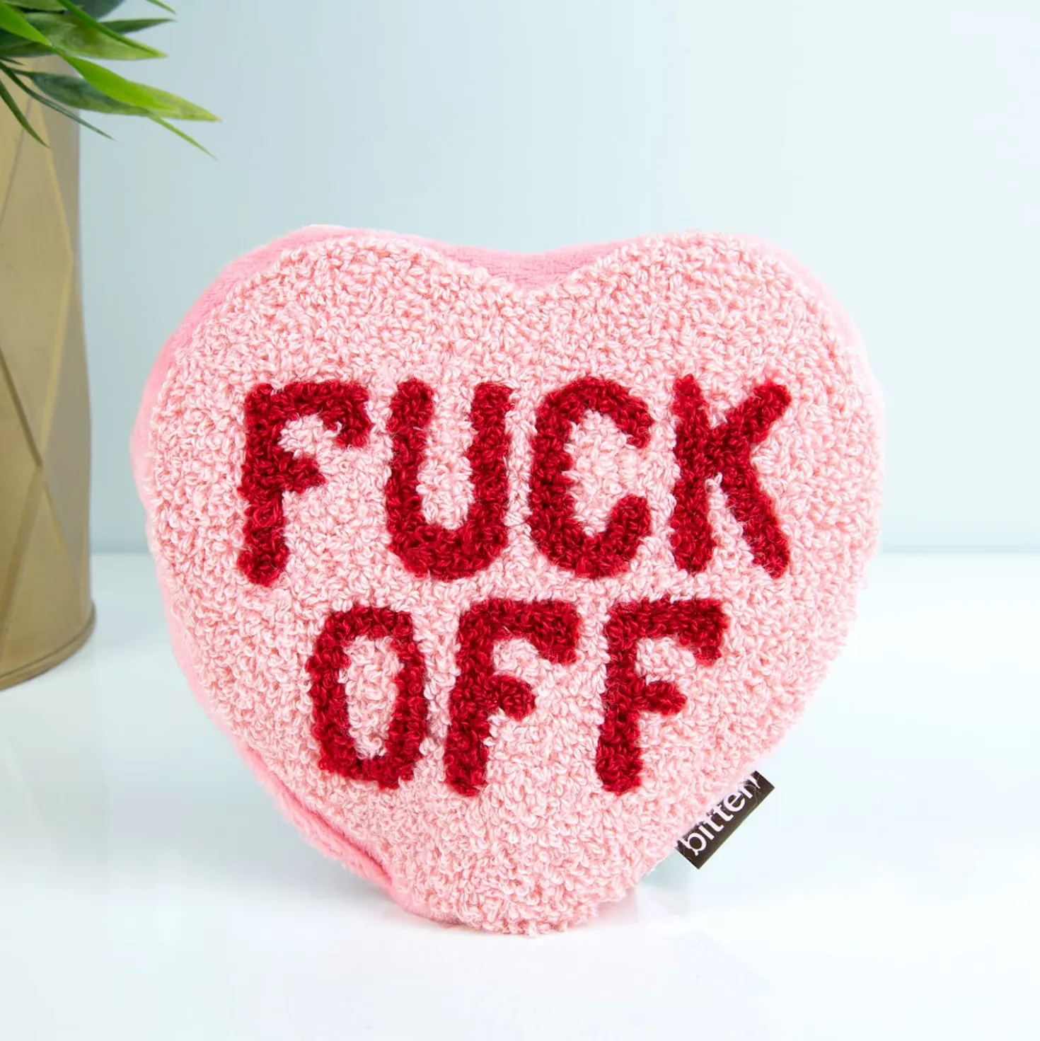 Fuck Off hart warmtekussen