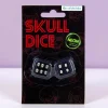 Glow in the dark schedel dobbelstenen (set van 2)