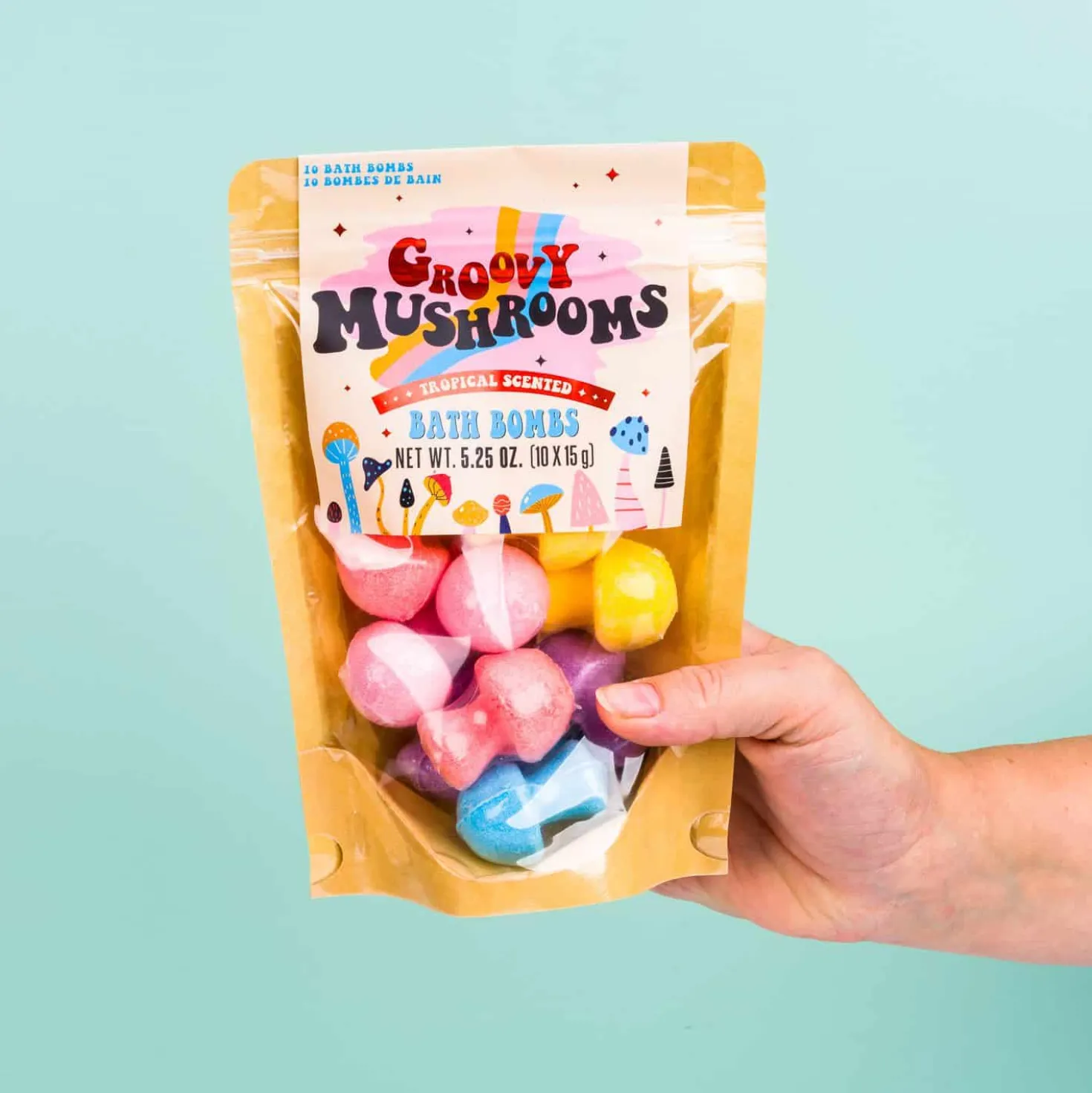 Groovy mushrooms bruisballen