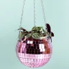 Hangende discobal bloempot