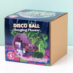 Hangende discobal bloempot