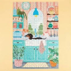 Hondenbad puzzel (1000 stukjes)