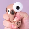 Hond stressbal met uitpuilende ogen
