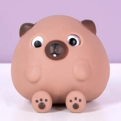 Hond stressbal met uitpuilende ogen