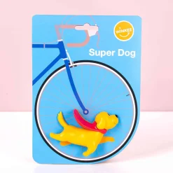 Hond voor in je fietswiel