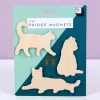 Houten dierenmagneten (set van 3)
