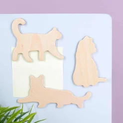 Houten dierenmagneten (set van 3)