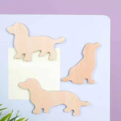 Houten dierenmagneten (set van 3)