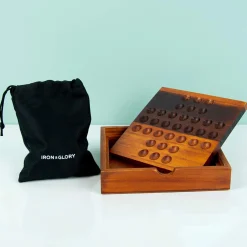 Houten solitair spel