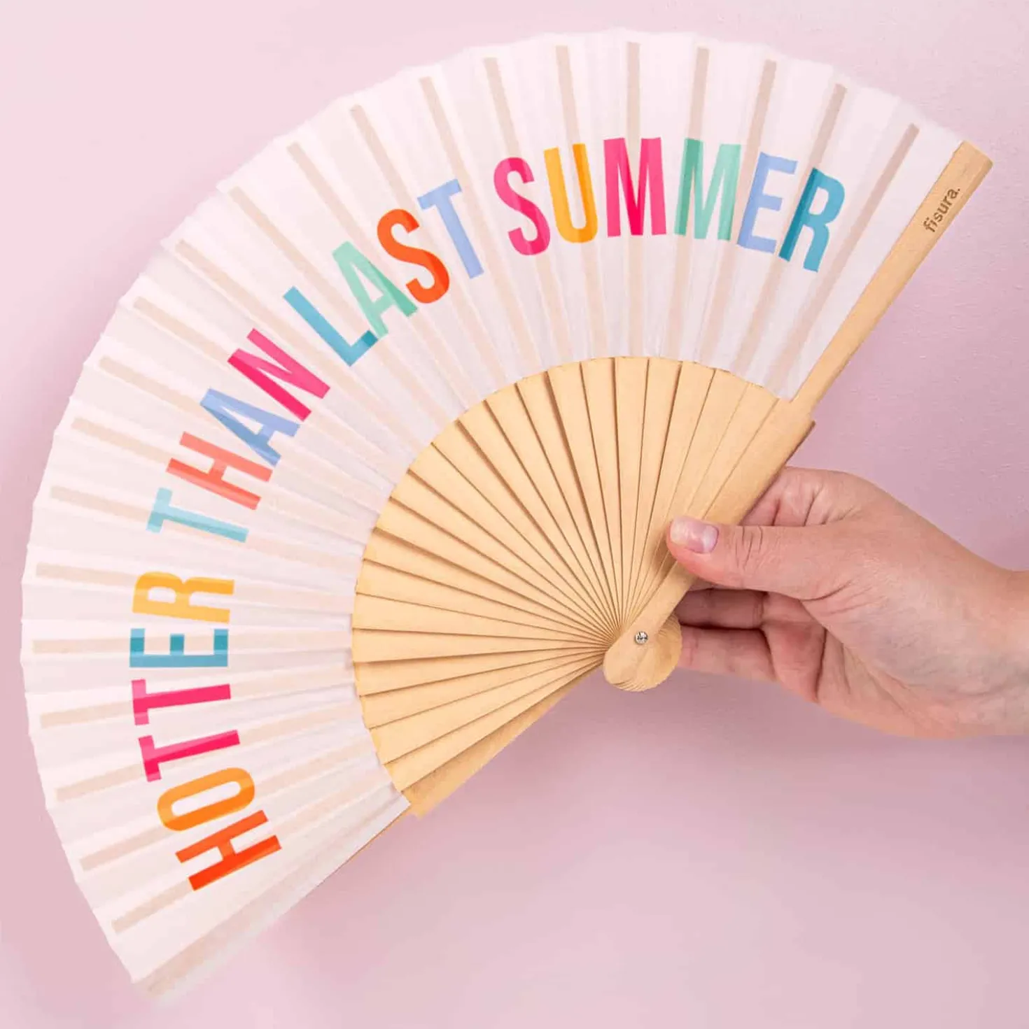 Houten waaier Hotter Than Last Summer