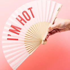 Houten waaier I’m Hot