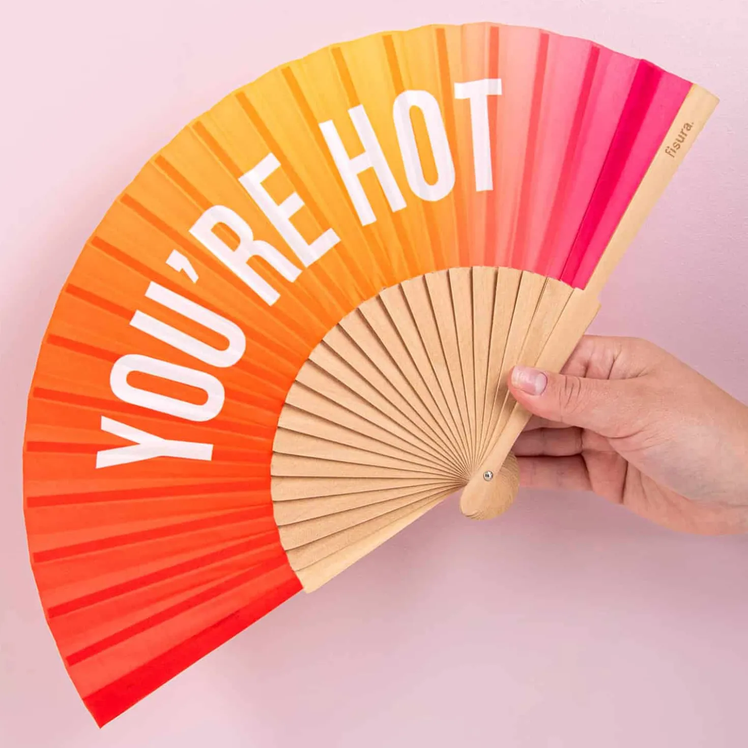 Houten waaier You’re Hot