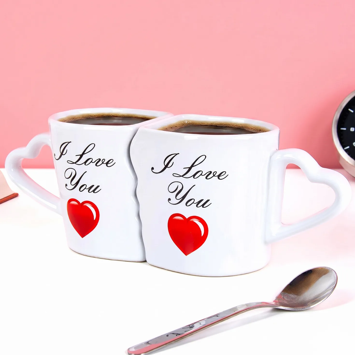 I Love You cadeauset met twee mokken