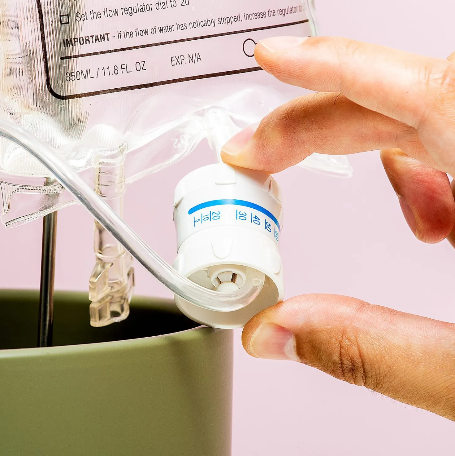 Infuuszak bewateringssysteem voor planten