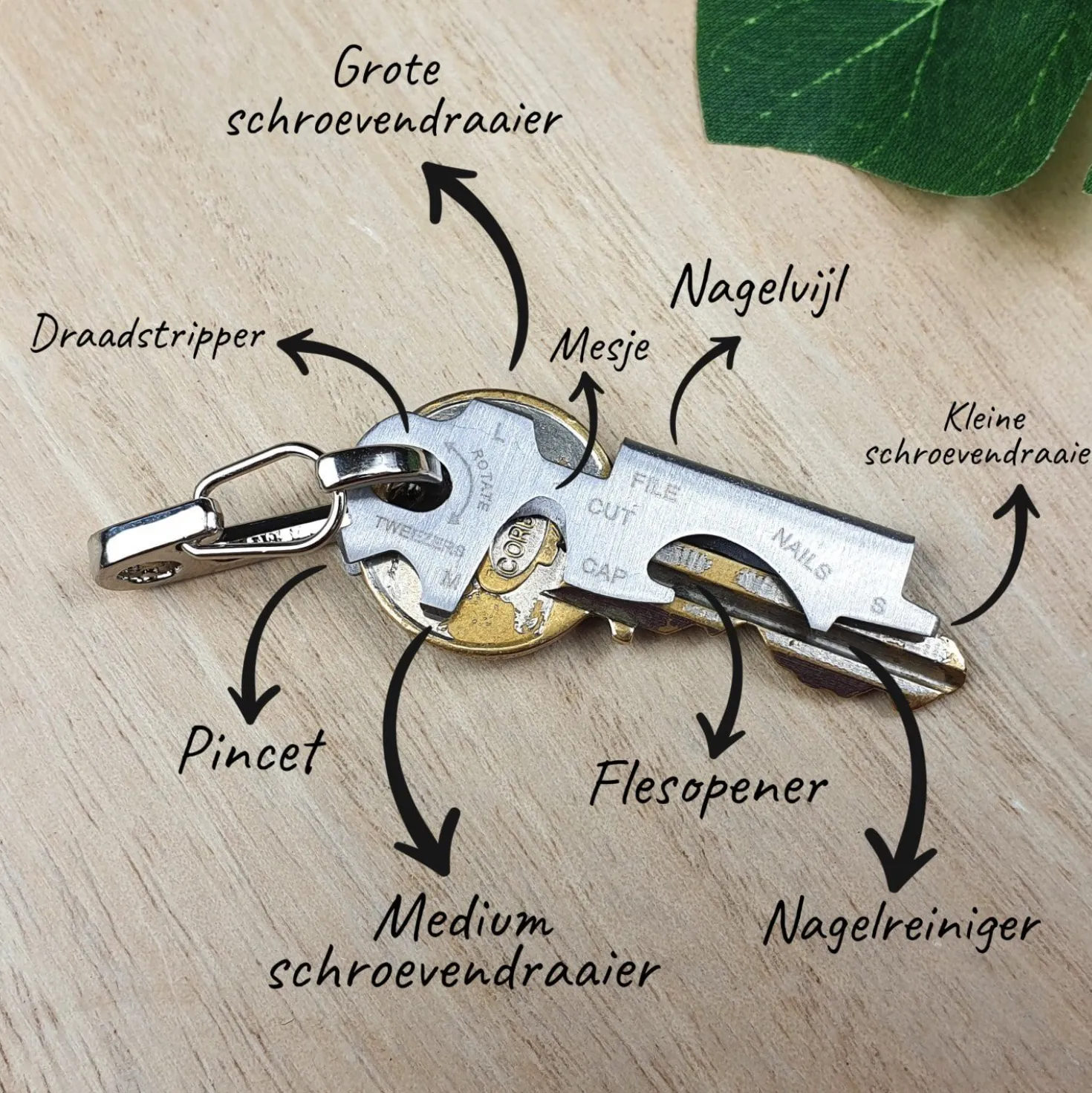 8 In 1 Multitool Key Ring