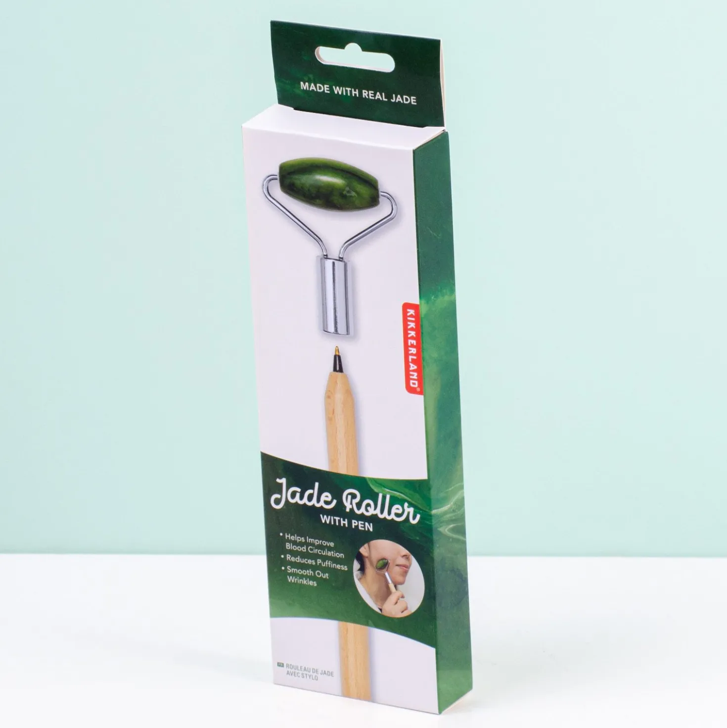 Jade gezichtsroller met pen