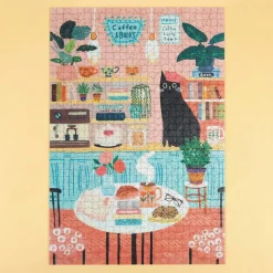Kat café puzzel (1000 stukjes)