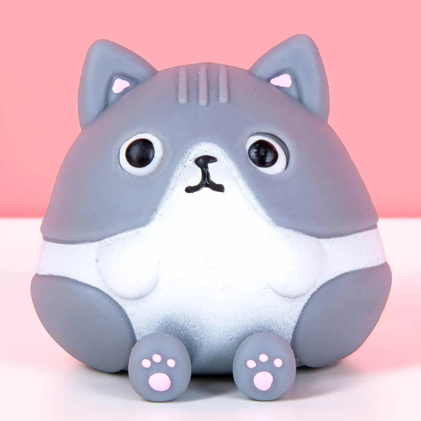 Kat stressbal met uitpuilende ogen