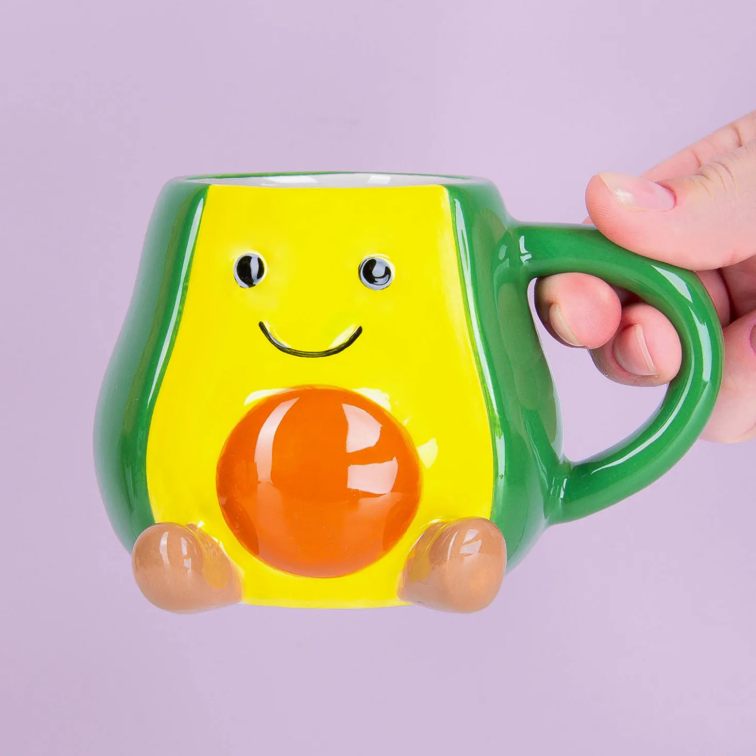 Kawaii avocado mok