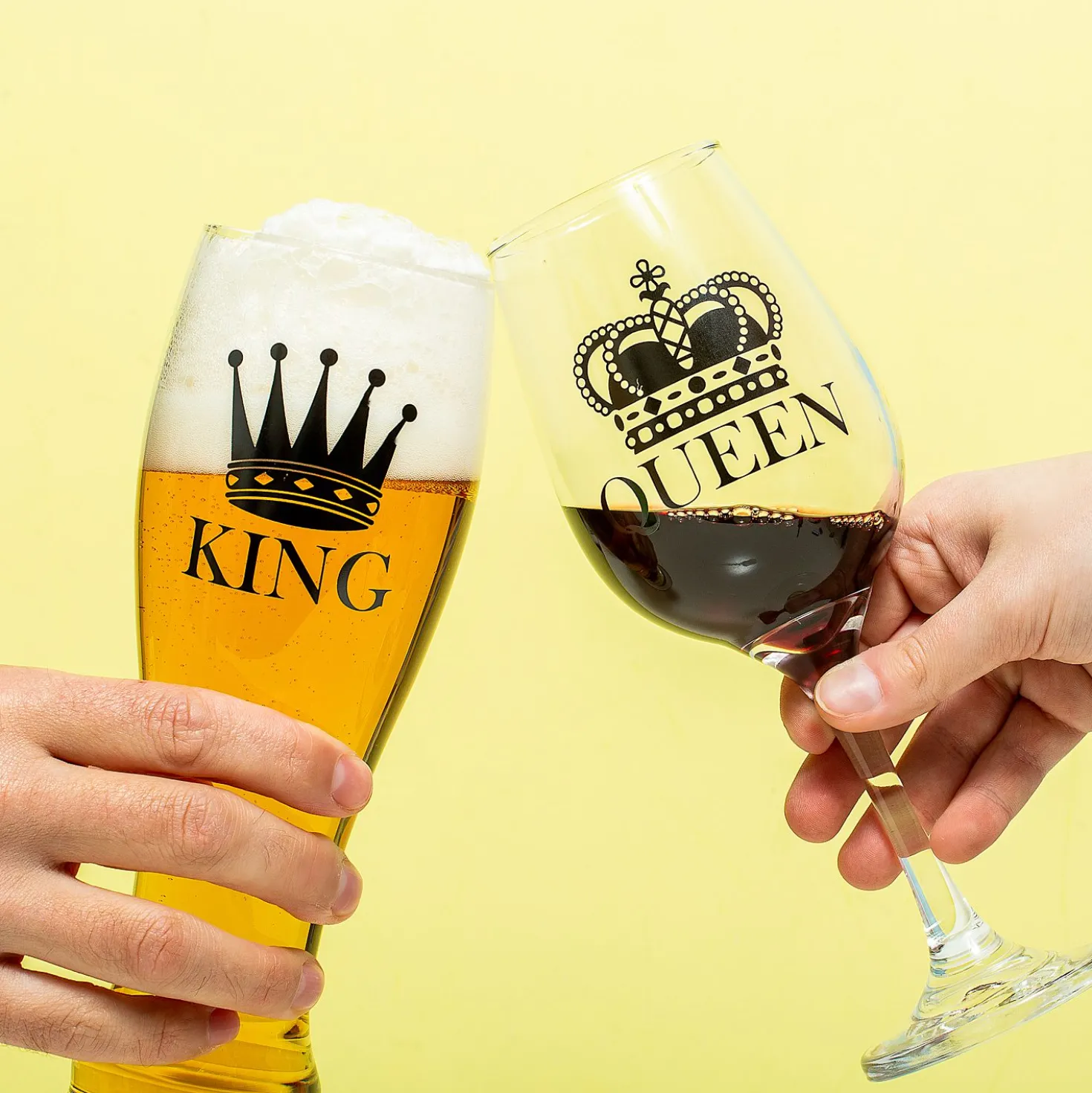 King & Queen glazenset