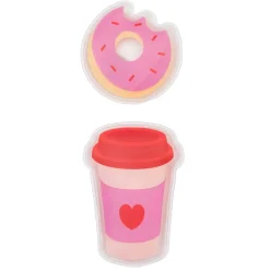 Koffie en donut handverwarmers (set van 2)