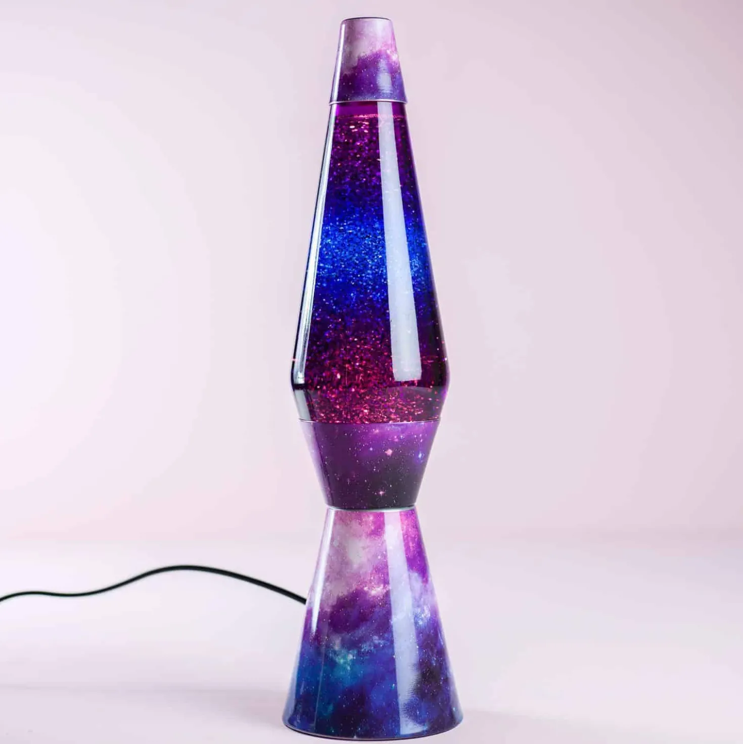Lavalamp Galaxy Met Multicolor Lava En Glitters