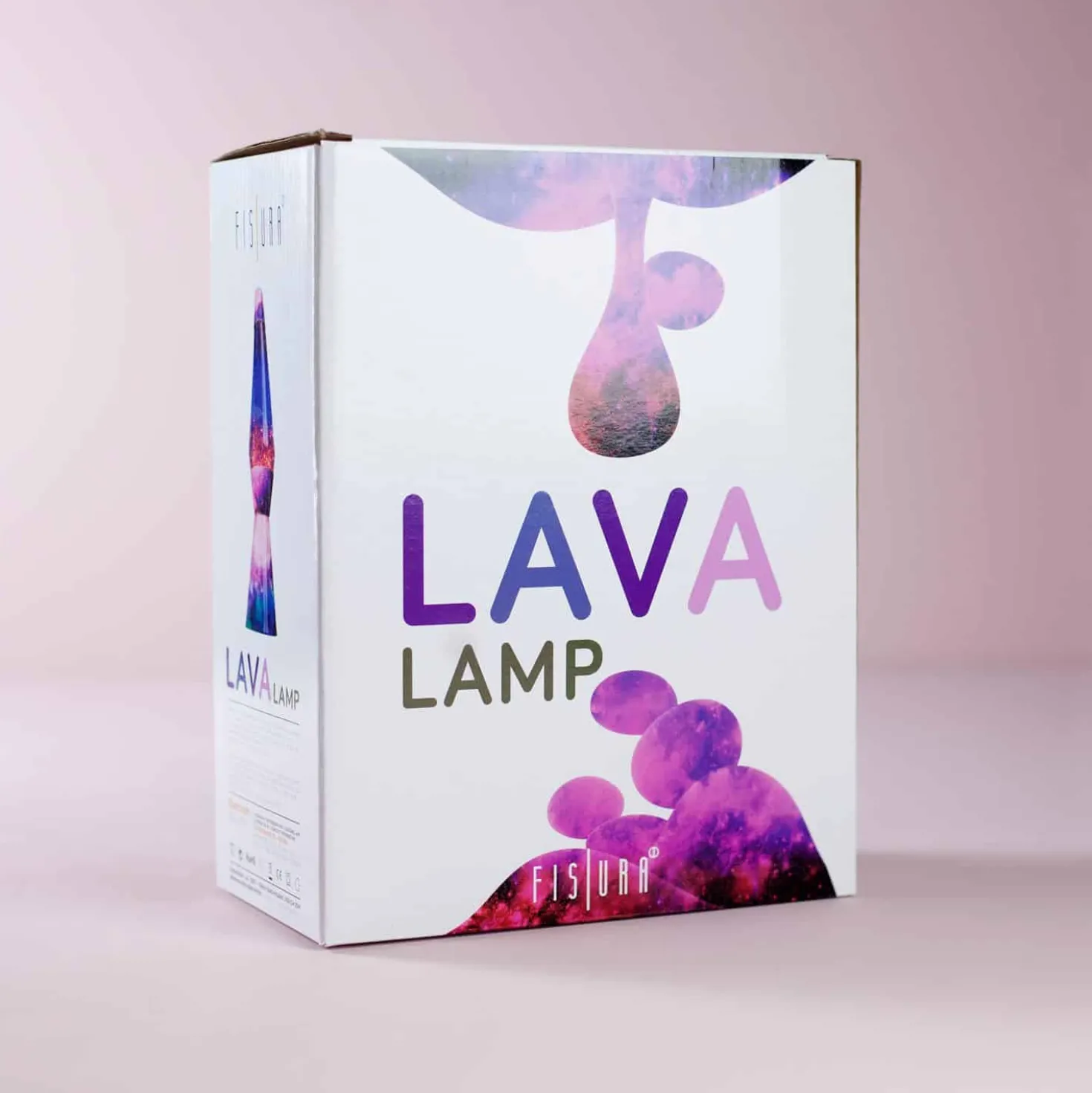 Lavalamp Galaxy Met Multicolor Lava En Glitters
