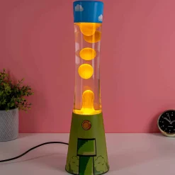 Lavalamp gamer met gele lava