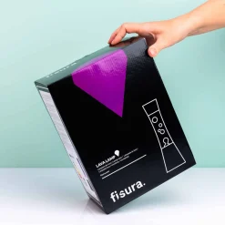 Lavalamp zwart met paarse vloeistof
