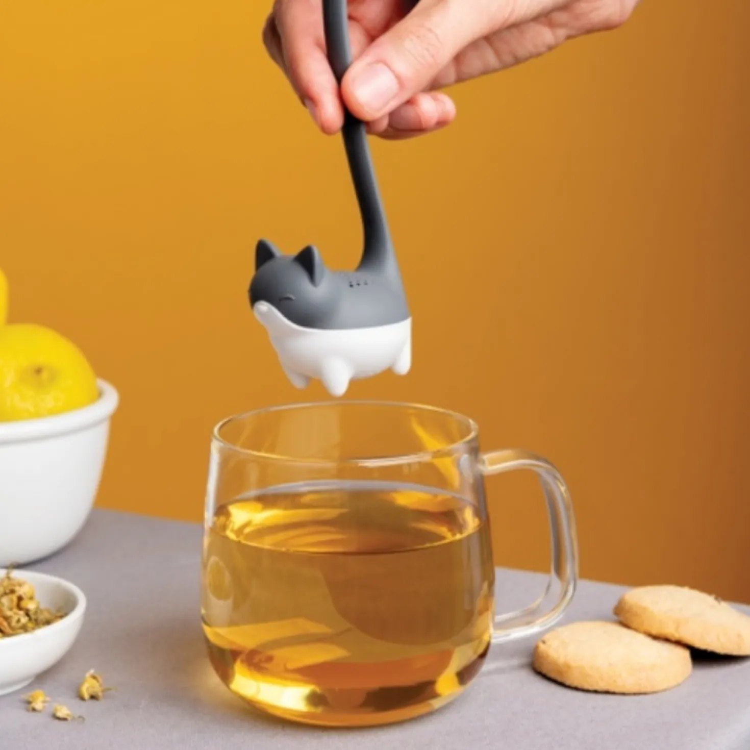 Louie kat tea infuser